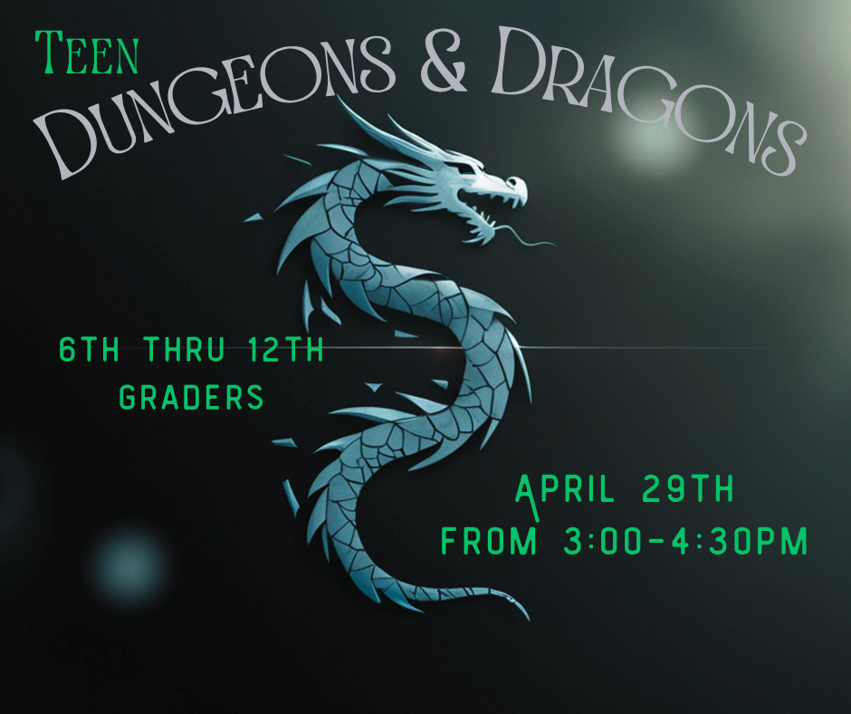 Teen Dungeons & Dragons image with a silver dragon in the center