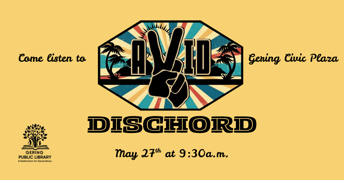 Logo for the local band Avid Dischord