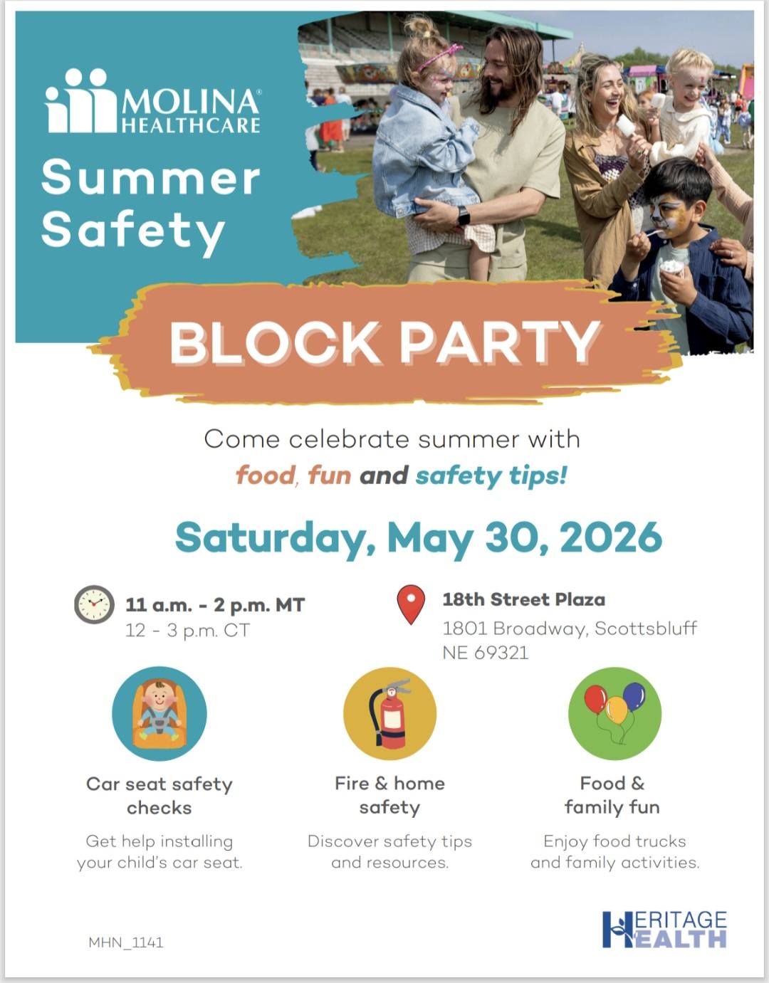 Summer Safety Block Party flyer